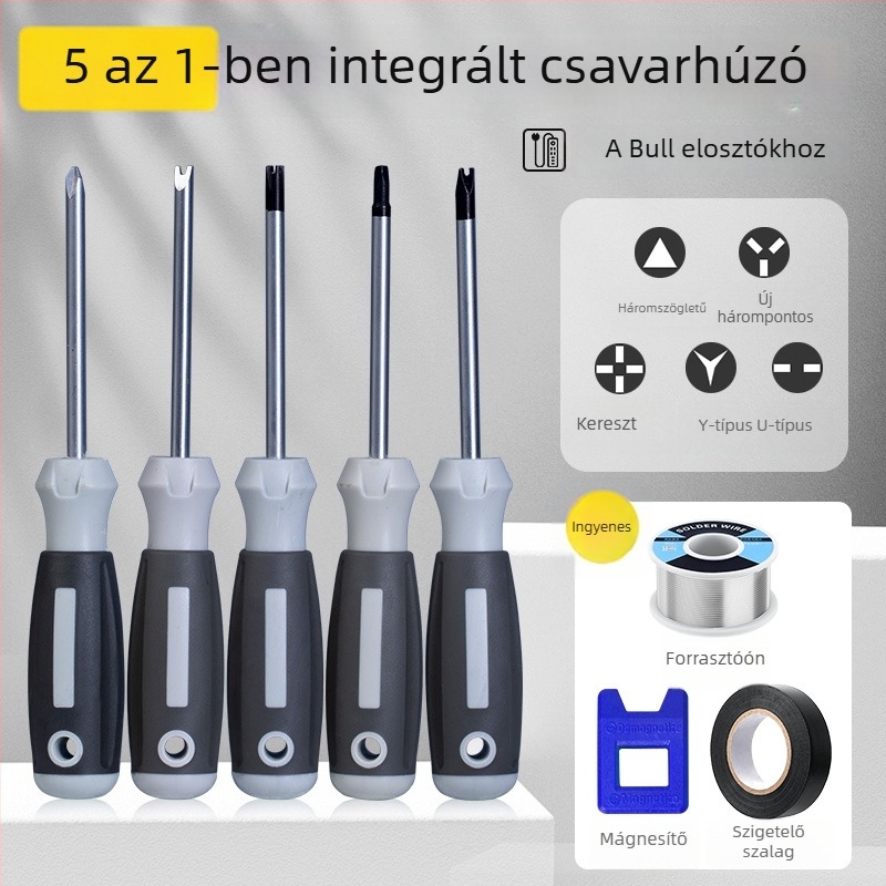 13 az 1-ben csavarhúzó készlet aljzatok szétszereléséhez: háromszög, U-forma, Y-forma, belső keresztfej