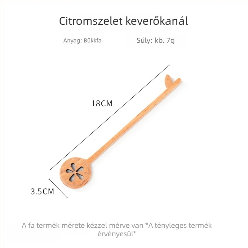 Hosszú nyelű mézkavaró fa kanál, kávéhoz és tejhez, desszerthez való kis fa kanál, égésgátló, háztartási használatra
