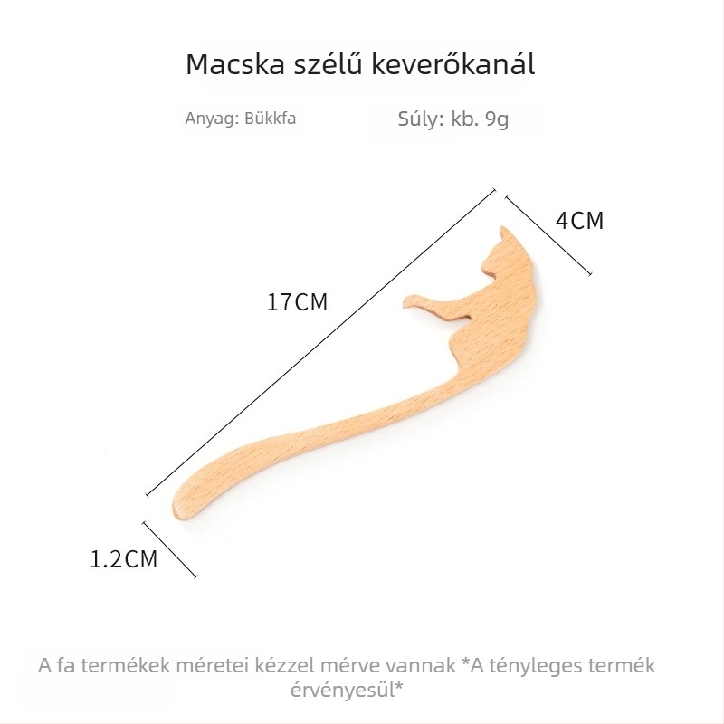 Hosszú nyelű mézkavaró fa kanál, kávéhoz és tejhez, desszerthez való kis fa kanál, égésgátló, háztartási használatra