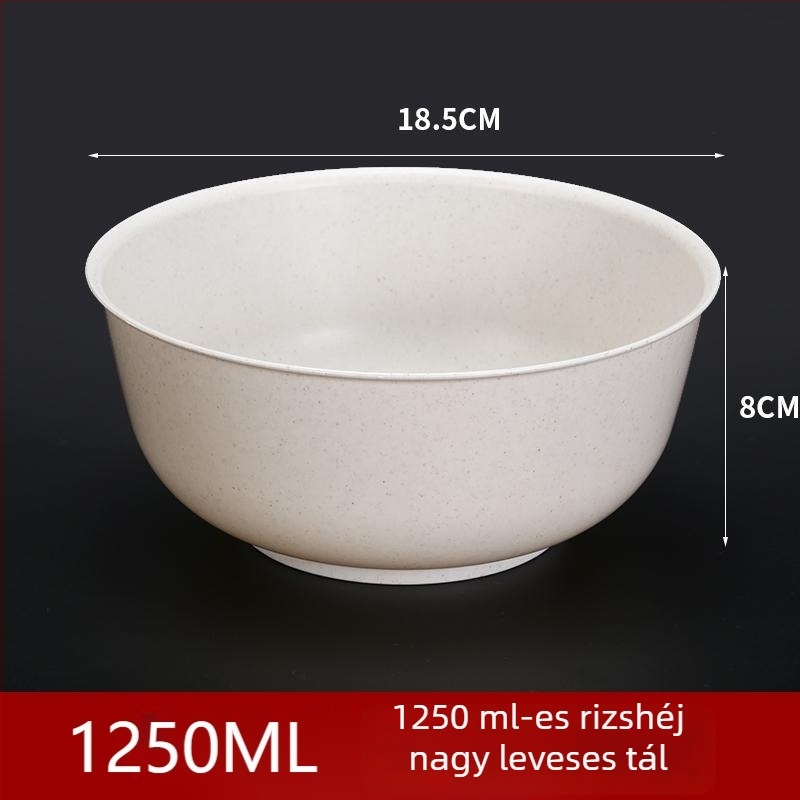  Rizshéjból készült egyszer használatos étkészlet – vastag, hőálló tálak és tányérok, biológiailag lebomló bankett étkészlet, 300 ml, 10 darab