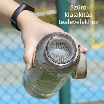 Nagy kapacitású férfiaknak szánt víz-palack, űrkupa formájú, műanyag sportpalack nyárra, magas hőmérséklet-ellenálló, ütésálló, hordozható teáscsésze
