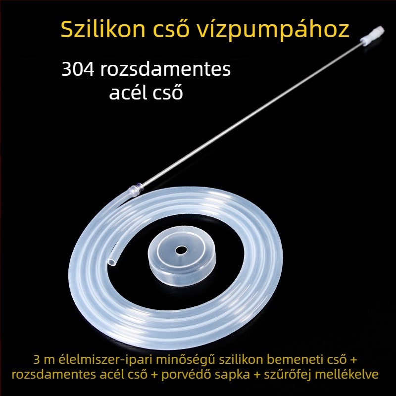 Teaceremónia kiegészítők: vízszivattyú tömlő, szilikoncső, vízbetápláló cső, teás tálca vezetőcső, teáskanna kiegészítő