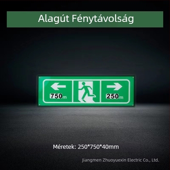 Túnel LED-es vészjelző fény evakuációs jelzővel és gyalogos átjáróval