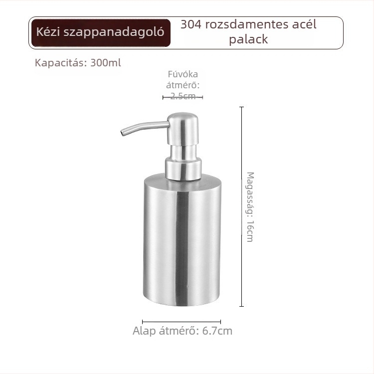304 rozsdamentes acél olajszóró üveg, nyomó adagoló, finom permet