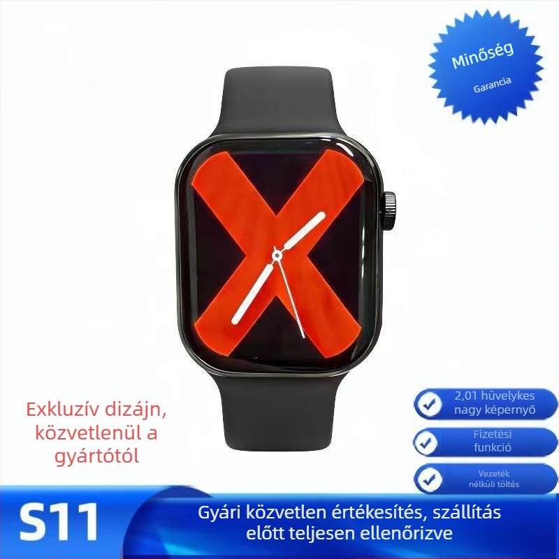 Okos sport- és egészségóra vércukor monitorozással és NFC fizetésekkel, S10/S11/S12 sorozat