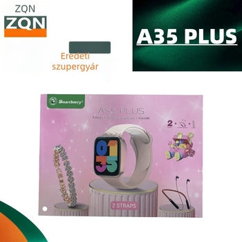 A35 PLUS okosóra készlet Bluetooth fejhallgatóval, karkötővel és óraszíjjal