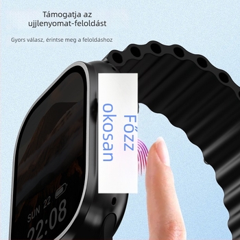 Xiaosumi Yu9 ujjlenyomat-azonosítóval ellátott okosóra, DDR4, 8601C modell, Android SU9A, 2,06 hüvelykes AMOLED kijelző