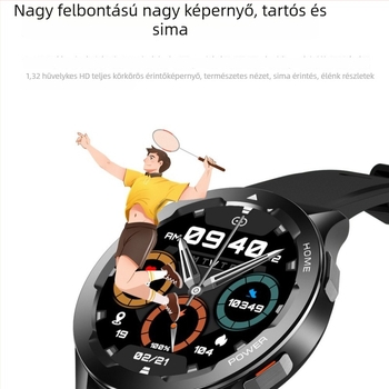 Sportos okosóra nagy HD kijelzővel, Bluetooth hívásokkal, hőmérővel és NFC fizetésekkel