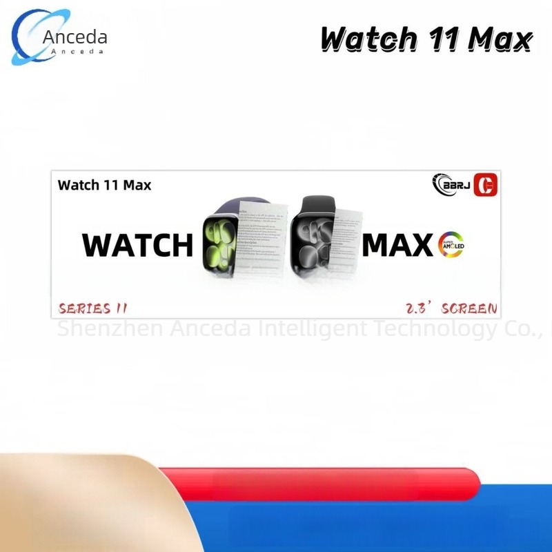 Watch11Max S11 okosóra Bluetooth hívás- és üzenetértesítésekkel, 2,29 hüvelykes HD kijelző, sportos okosóra