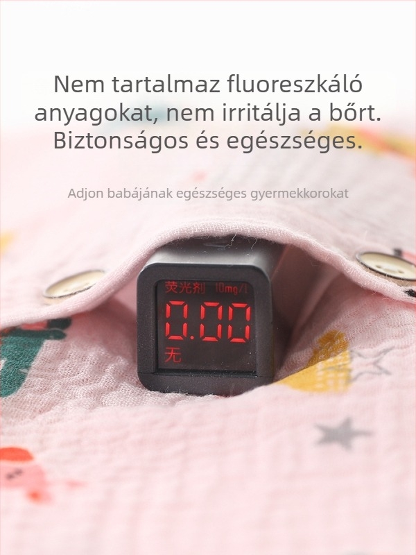 Pamut géz baba pizsama szett, hosszú ujjú, tavasz–ősz, könnyű otthoni viselet
