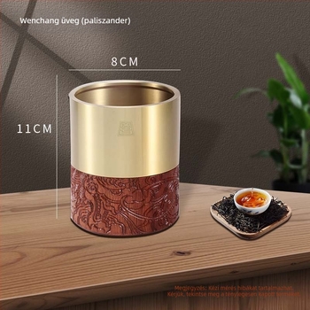 Sárgaréz hat úriember teáskészlet Gongfu tea ceremóniához – teakiegészítők
