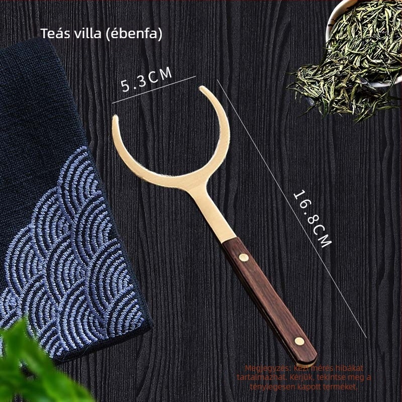 Sárgaréz hat úriember teáskészlet Gongfu tea ceremóniához – teakiegészítők