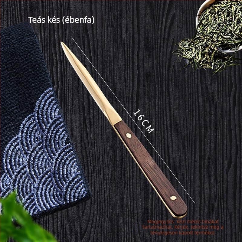 Sárgaréz hat úriember teáskészlet Gongfu tea ceremóniához – teakiegészítők