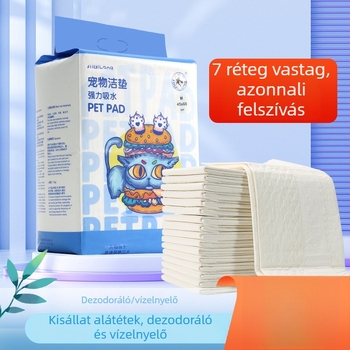 Sűrített nedvszívó és dezodorizáló vizelet alátét kutyáknak és macskáknak