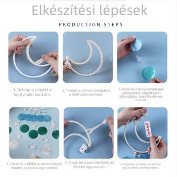 DIY kagylóharangkészlet gyerekeknek – kézműves díszek tükrös kagylómedálokkal