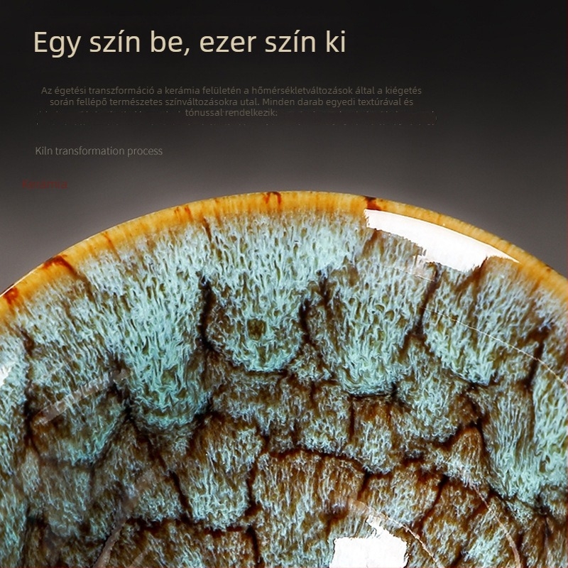 Nagy méretű, személyre szabott Kung Fu teáskészlet porcelán teáscsészékkel, öt elemmel, háztartási ajándékdoboz