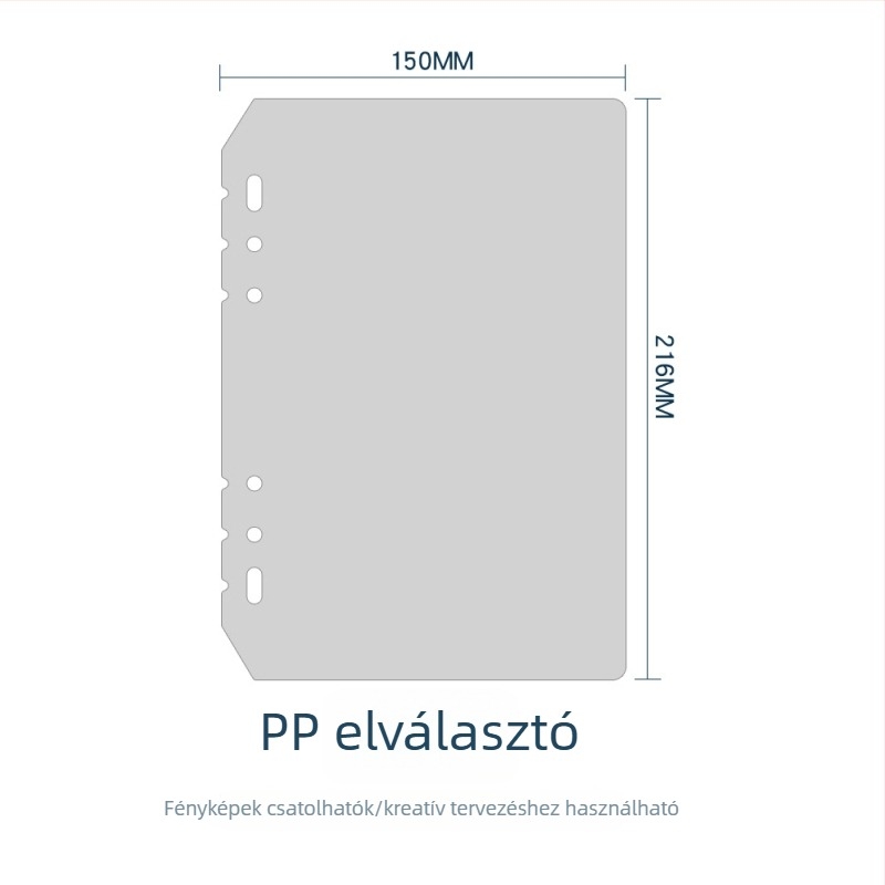 A5 koreai stílusú 6 lyukas merevfedelű mappa 3×5 hüvelykes fotókhoz és sztárkártyákhoz