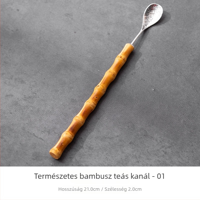 Antik stílusú lilás bambusz tea ceremónia kiegészítők – bambusz teáskanál, teáskanál, bambusz ostor, teáskanál, Hat nemesúr