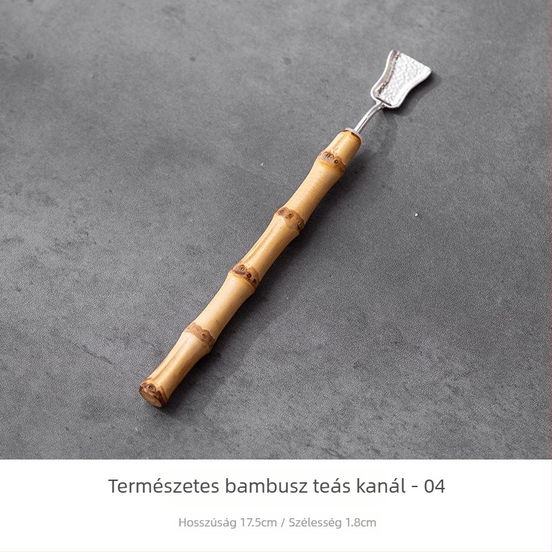 Antik stílusú lilás bambusz tea ceremónia kiegészítők – bambusz teáskanál, teáskanál, bambusz ostor, teáskanál, Hat nemesúr