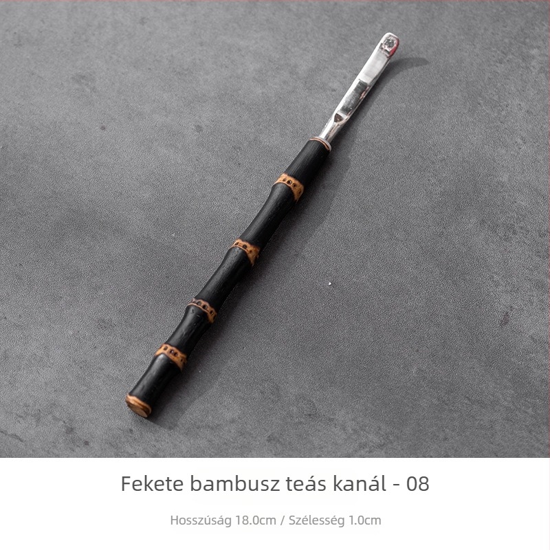 Antik stílusú lilás bambusz tea ceremónia kiegészítők – bambusz teáskanál, teáskanál, bambusz ostor, teáskanál, Hat nemesúr