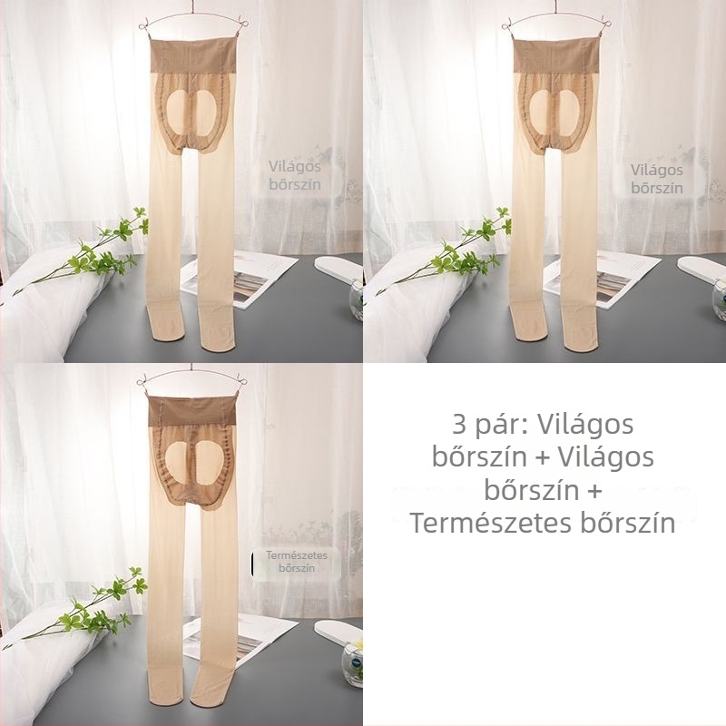 Női vékony harisnya anti-szakadás, nyári kényelem, természetes bőrszín, testre szabható ananász minta, csúszásmentes talp