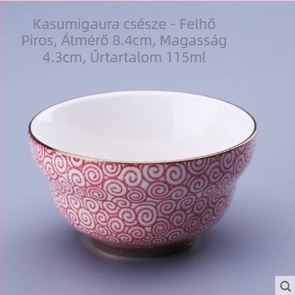 Gongfu teásmester pohár – nagy kerámia teáscsésze arany díszítéssel