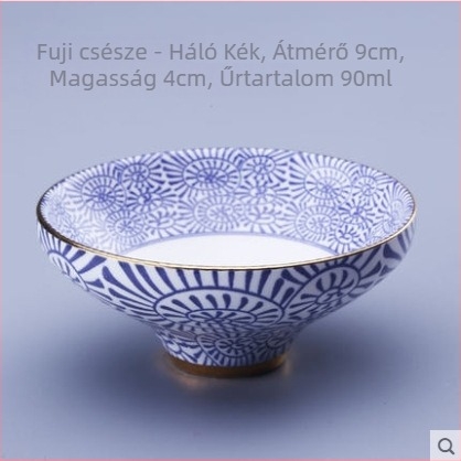 Gongfu teásmester pohár – nagy kerámia teáscsésze arany díszítéssel
