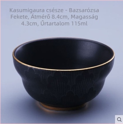 Gongfu teásmester pohár – nagy kerámia teáscsésze arany díszítéssel
