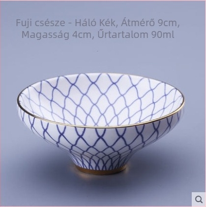 Gongfu teásmester pohár – nagy kerámia teáscsésze arany díszítéssel