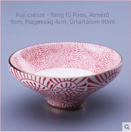 Gongfu teásmester pohár – nagy kerámia teáscsésze arany díszítéssel