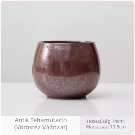 Kerámiából készült tealevél-maradék edény a tea mosásához – retro stílus