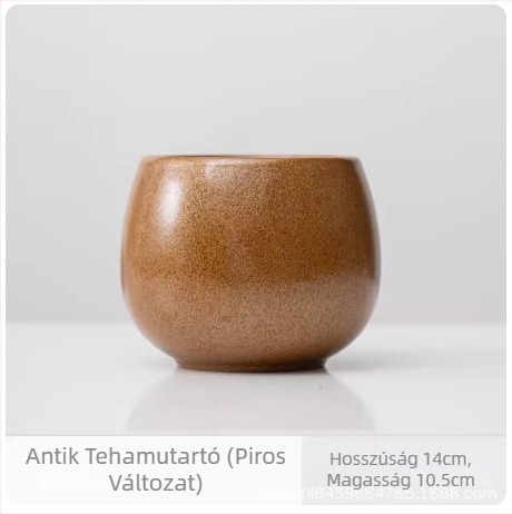 Kerámiából készült tealevél-maradék edény a tea mosásához – retro stílus