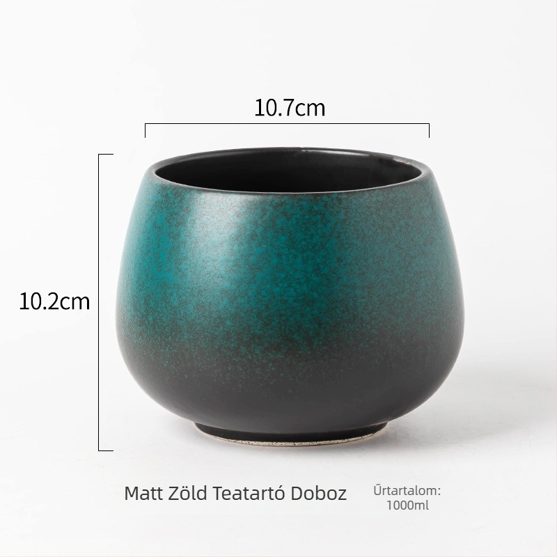 Kerámiából készült tealevél-maradék edény a tea mosásához – retro stílus