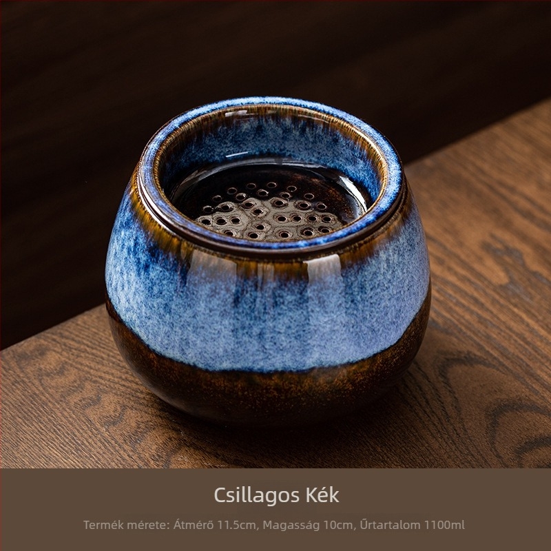 Kerámiából készült tealevél-maradék edény a tea mosásához – retro stílus