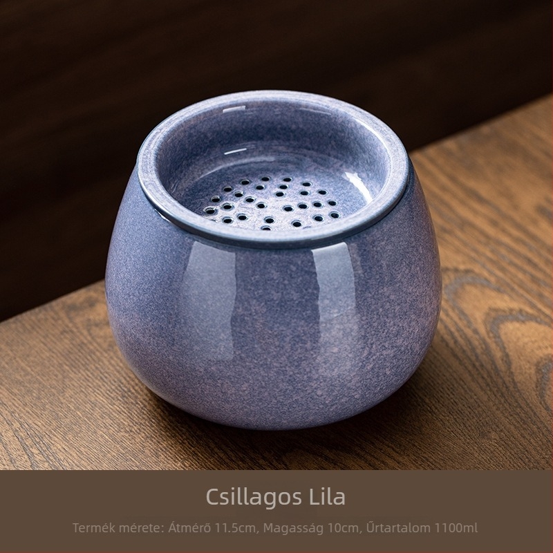 Kerámiából készült tealevél-maradék edény a tea mosásához – retro stílus