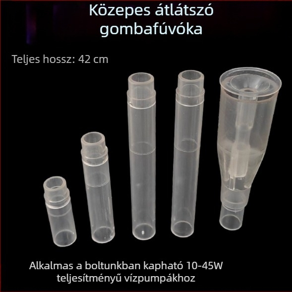 Gomba alakú szökőkút-ürítő fej kerti sziklakert vízjátékhoz LED világítással, kis szökőkútra és akváriumra, esküvői dekoráció