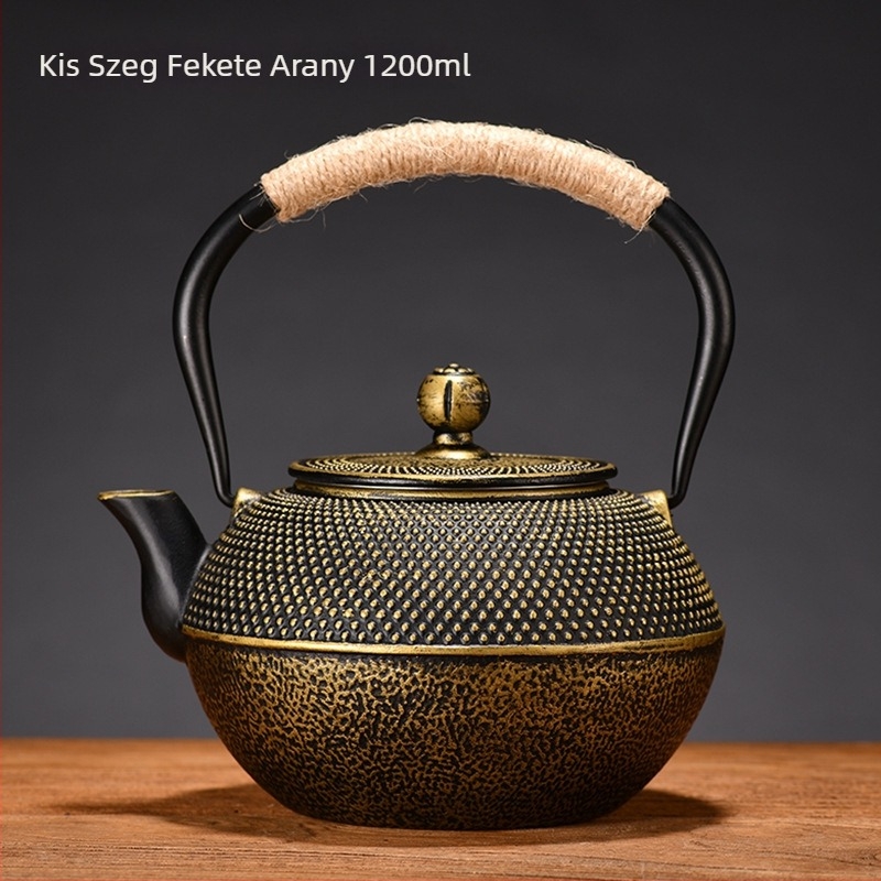 Öntöttvas teáskészlet tűzhelyre, Kung-Fu teáskészlet