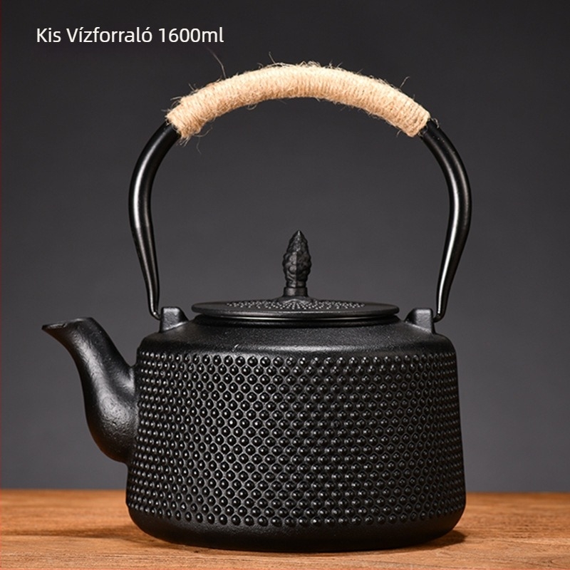 Öntöttvas teáskészlet tűzhelyre, Kung-Fu teáskészlet