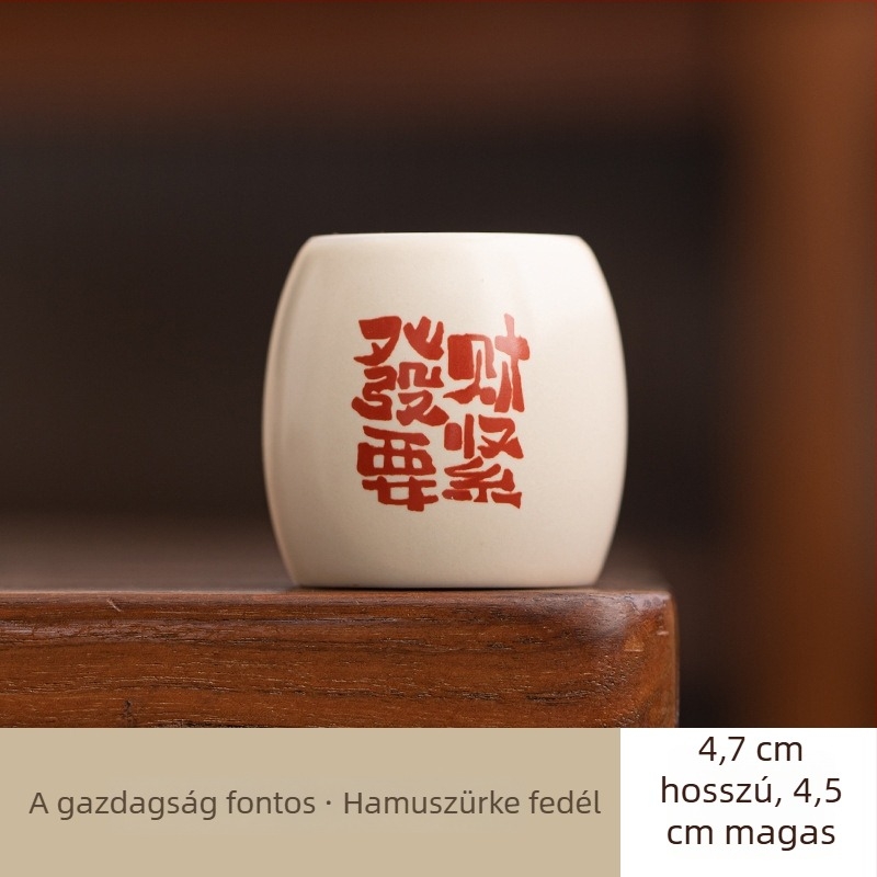 Kézzel készített kerámia fedél-tartó hamvas glazúrral, fedél tartó és dísz Gongfu tea ceremóniára, kézzel készült