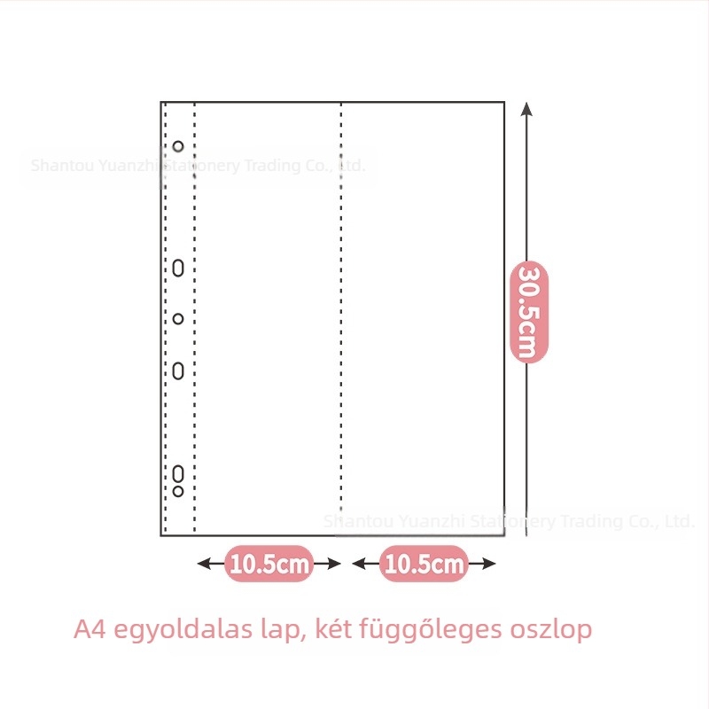 A4-es méretű bőrtokos kártyaalbum kilenc rekeszes rácsával, loose-leaf rendszerrel, hírességek memorabilia gyűjtésére, 50 oldal, logónyomtatás elérhető.