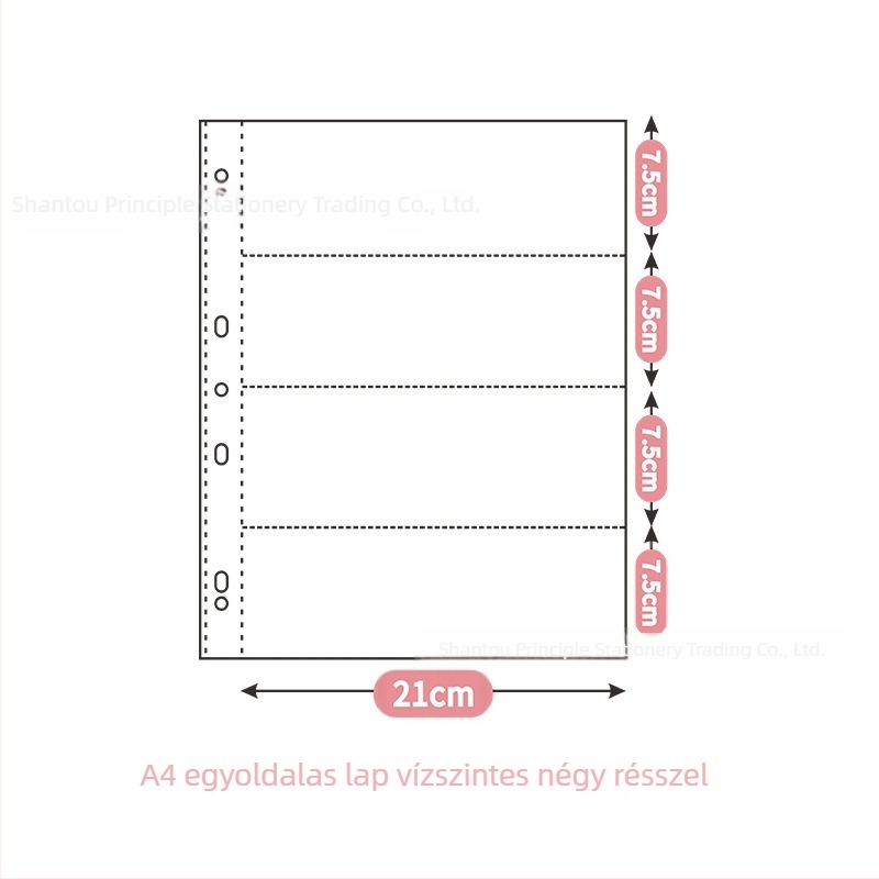 A4-es méretű bőrtokos kártyaalbum kilenc rekeszes rácsával, loose-leaf rendszerrel, hírességek memorabilia gyűjtésére, 50 oldal, logónyomtatás elérhető.