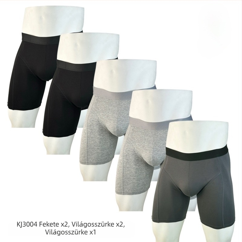 Férfi alakformáló boxeralsó, nagy méret, sportos, hosszabb fazon, 100% pamut
