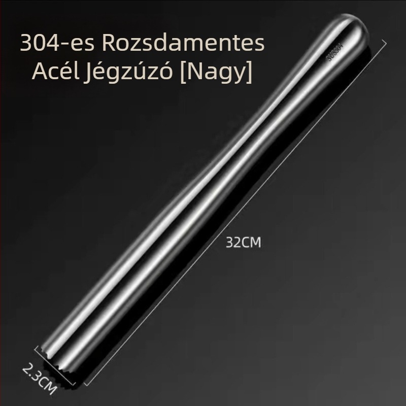 304 rozsdamentes acél – koktélokhoz jégzúzó eszköz, elektroplatinált jégzúzó rúd, citromkalapács, koktélpálca