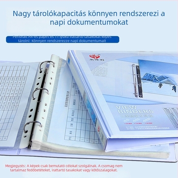 Ever Gain A4-es mappa PVC háromoldalas betétekkel és fedéllel