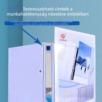 Ever Gain A4-es mappa PVC háromoldalas betétekkel és fedéllel