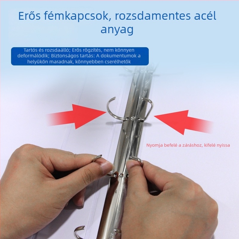 Ever Gain A4-es mappa PVC háromoldalas betétekkel és fedéllel