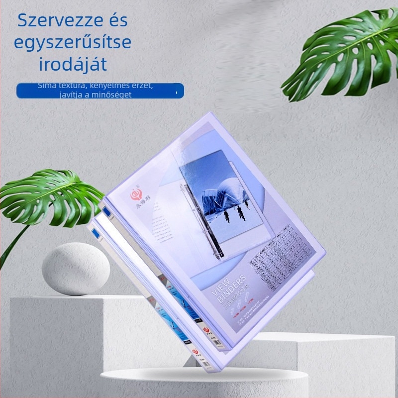 Ever Gain A4-es mappa PVC háromoldalas betétekkel és fedéllel