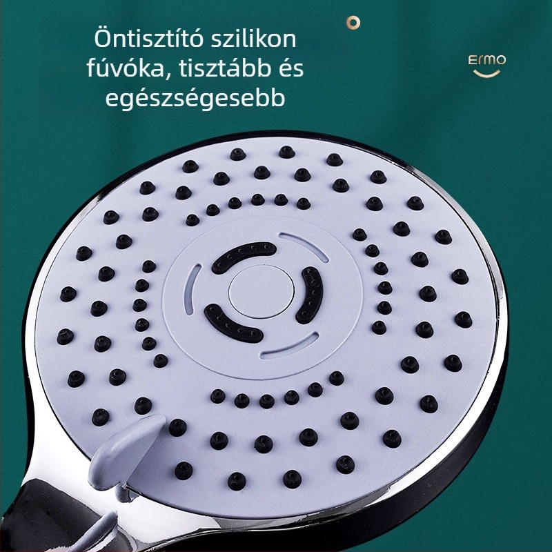 Otthoni használatra nyomásnövelt zuhanyfej készlet – esőzuhany, ABS anyag, menetes szerelés