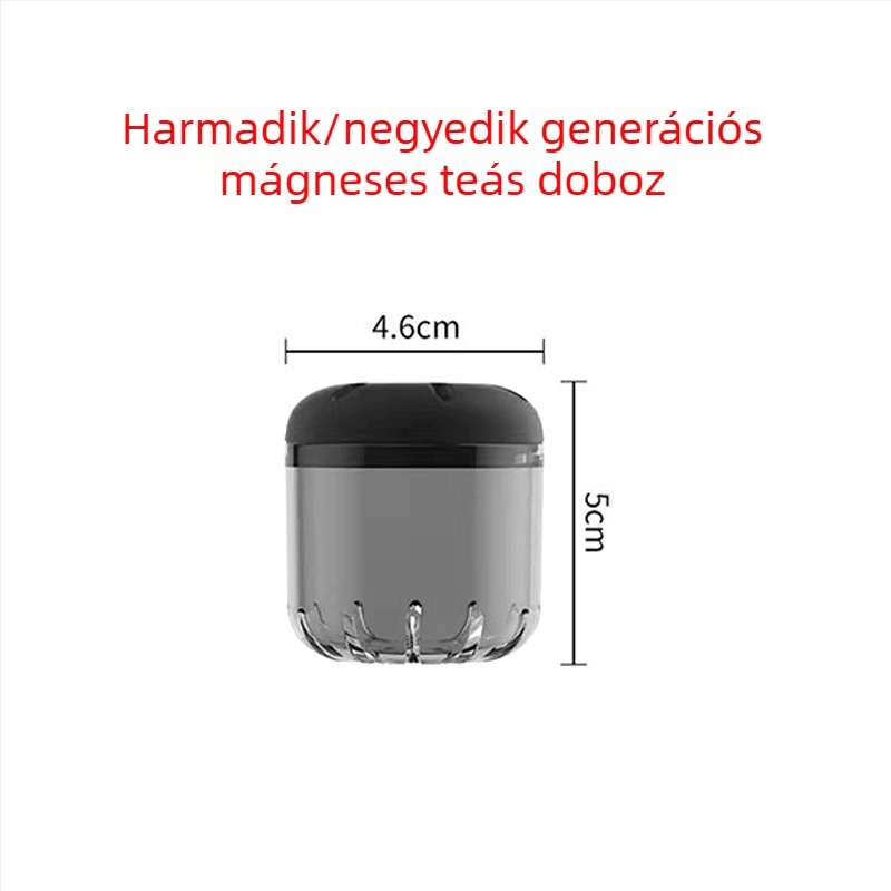 Nobvan mágneses csésze: mágneses teás kamra, fedél és pohártest