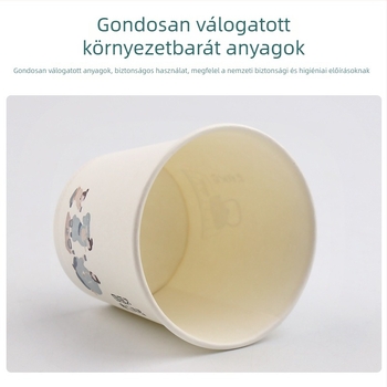 Megvastított egyszer használatos papírpohár forró italokhoz, 248 ml, 50 darabos készlet